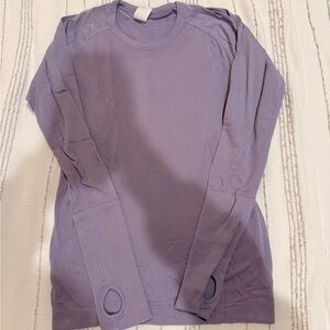 Purple Long Sleeve TKEQ Equestrian riding top XS/S